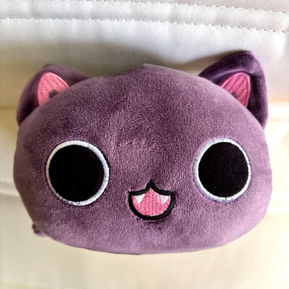 2021Bat Face Cat 11" Halloween Pumpkin Cat Plush  Plush Animal - Picture 8 of 8